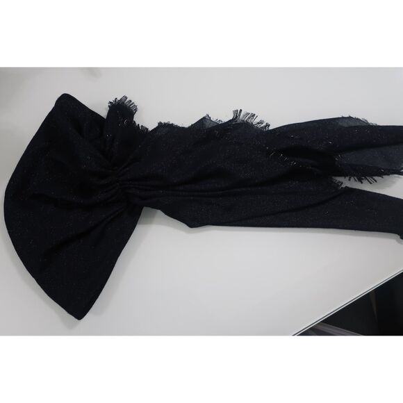Navy Shimmer Pretied Headscarf Bandana Preowned Great Condition - Picture 8 of 8